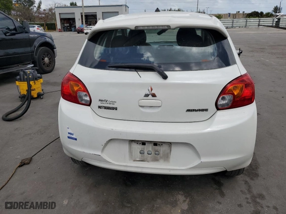 2015 Mitsubishi Mirage DE with VIN ML32A3HJ1FH046423, listed as a Copart auction lot 51739975 with 112,287 mi miles and Salvage Title. Bid and sale history available at carsss.com. Image 6.