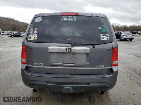 2015 Honda Pilot EX-L with VIN 5FNYF4H59FB014286, listed as a Copart auction lot 51365685 with 183,746 mi miles and Salvage Title. Bid and sale history available at carsss.com. Image 6.