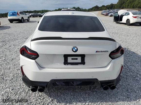 2024 BMW 2 Series M240i with VIN 3MW43CM07R8E40835, listed as a Copart auction lot 65965374 with 11,065 mi miles and Salvage Title. Bid and sale history available at carsss.com. Image 6.