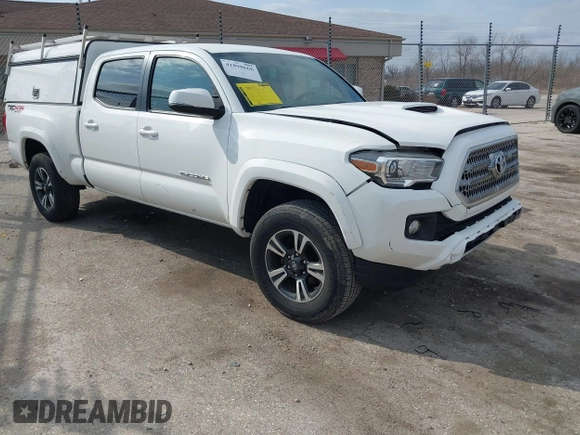 2017 Toyota Tacoma SR5 with VIN 3TMDZ5BN4HM018877, listed as a IAAI auction lot 41898666 with 198,848 mi miles. Bid and sale history available at carsss.com. Image 1.