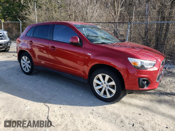 2014 Mitsubishi Outlander Sport ES with VIN 4A4AR3AUXEE008476, listed as a Copart auction lot 49555835 with 184,418 mi miles and Clean Title. Bid and sale history available at carsss.com. Image 4.