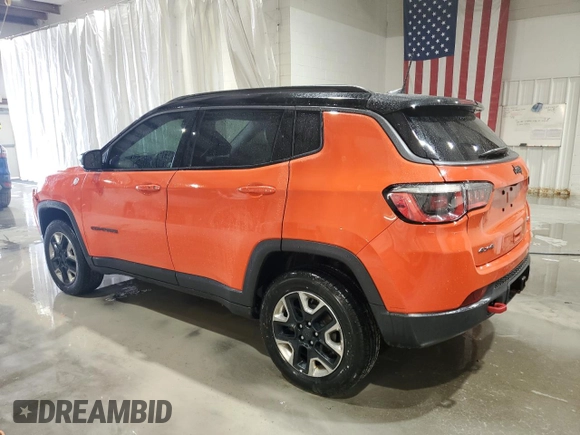 2017 Jeep Compass Trailhawk z VIN 3C4NJDDB4HT640927, wystawiony jako Copart lot #58468415 z przebiegiem 112 583 mil mil oraz Szkoda całkowita • Salvage title. Historia ofert i sprzedaży dostępna na DreamBid. Obrazek 2.
