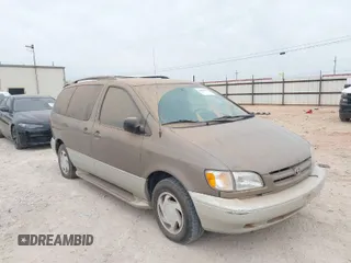1999 Toyota Sienna LE with VIN 4T3ZF13C5XU164075, listed as a IAAI auction lot 42063741 with 93,407 mi miles. Bid and sale history available at carsss.com. Image 1.