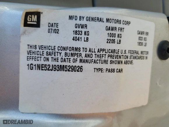 2003 Chevrolet Malibu LS with VIN 1G1NE52J93M529026, listed as a Copart auction lot 73093984 with 179,632 mi miles and Salvage Title. Bid and sale history available at carsss.com. Image 13.