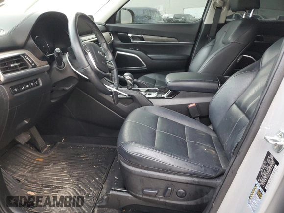 2022 Kia Telluride EX with VIN 5XYP3DHC4NG243033, listed as a Copart auction lot 49162145 with 57,665 mi miles and Salvage Title. Bid and sale history available at carsss.com. Image 7.