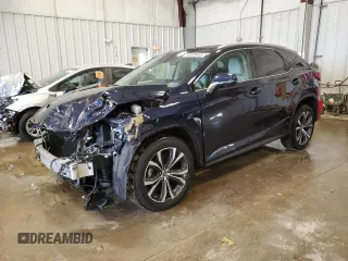 2022 Lexus RX with VIN 2T2HZMDA9NC315858, listed as a Copart auction lot 50645455 with 36,665 mi miles and Salvage Title. Bid and sale history available at carsss.com. Image 1.