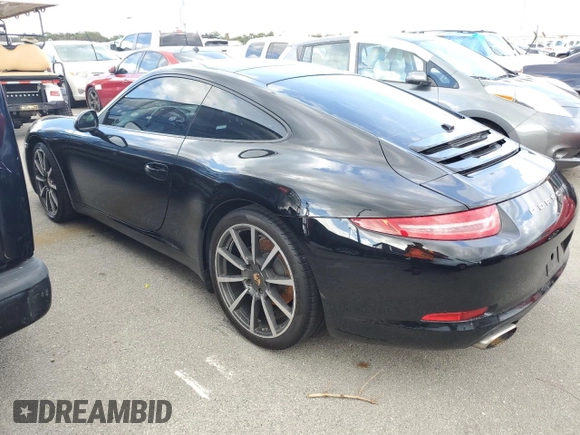 2014 Porsche 911 Carrera with VIN WP0AA2A97ES107648, listed as a Copart auction lot 75061834 with 0 mi miles and Non Repairable. Bid and sale history available at carsss.com. Image 2.