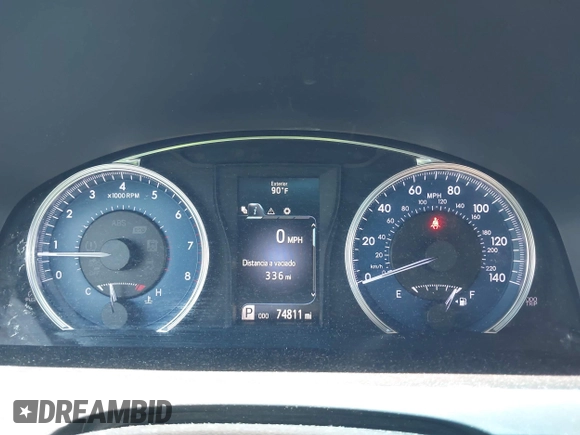 2016 Toyota Camry XLE with VIN 4T4BF1FK4GR581867, listed as a IAAI auction lot 42002126 with 74,811 mi miles. Bid and sale history available at carsss.com. Image 7.