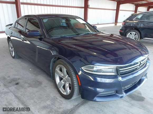 2015 Dodge Charger SE with VIN 2C3CDXBG2FH835787, listed as a IAAI auction lot 42069235 with 119,805 mi miles. Bid and sale history available at carsss.com. Image 1.