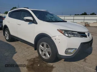 2013 Toyota RAV4 XLE with VIN JTMRFREV6DD002154, listed as a Copart auction lot 58860145 with 172,613 mi miles and Salvage title. Bid and sale history available at DreamBid. Image 4.