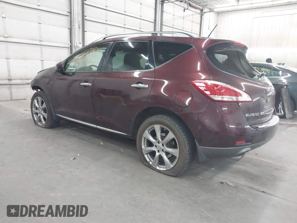 2014 Nissan Murano SV with VIN JN8AZ1MU3EW400818, listed as a IAAI auction lot 40806139 with 135,024 mi miles and . Bid and sale history available at carsss.com. Image 3.