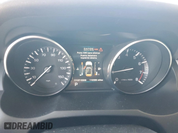 2013 Land Rover Range Rover Evoque Pure Plus with VIN SALVP2BG3DH762293, listed as a Copart auction lot 59382675 with 112,066 mi miles and Salvage title. Bid and sale history available at DreamBid. Image 9.