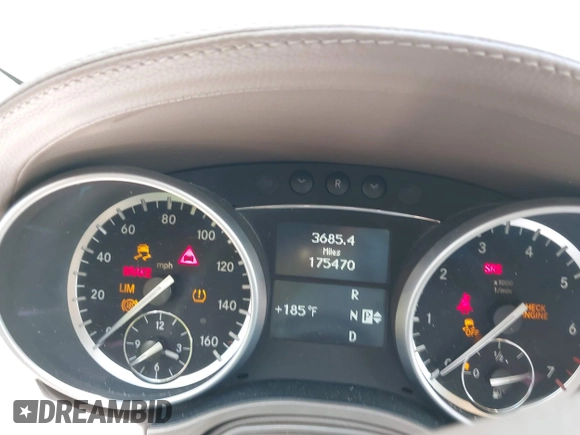 2012 Mercedes-Benz GL-Class GL 450 with VIN 4JGBF7BE7CA766309, listed as a IAAI auction lot 42209335 with 175,470 mi miles. Bid and sale history available at carsss.com. Image 7.