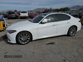 2022 Alfa Romeo Giulia with VIN ZARFAMAN2N7656343, listed as a Copart auction lot 49706275 with 63,524 mi miles and Salvage title. Bid and sale history available at DreamBid. Image 1.