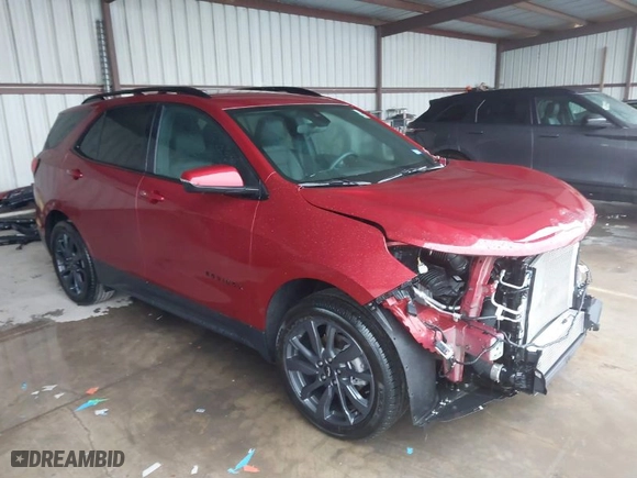 2024 Chevrolet Equinox RS with VIN 3GNAXMEG5RS206537, listed as a IAAI auction lot 41524098 with 14,291 mi miles. Bid and sale history available at carsss.com. Image 1.