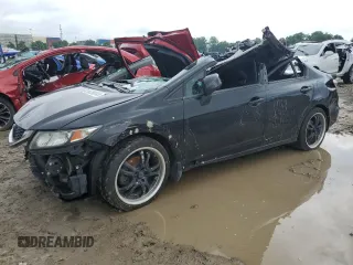 2013 Honda Civic LX z VIN 19XFB2F54DE279078, wystawiony jako Copart lot #56290345 z przebiegiem Nie podano mil oraz Szkoda całkowita • Salvage title. Historia ofert i sprzedaży dostępna na DreamBid. Obrazek 1.