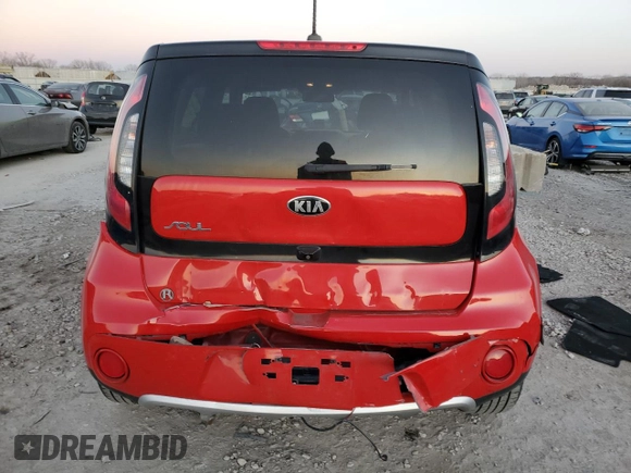 2017 Kia Soul + with VIN KNDJP3A52H7438517, listed as a Copart auction lot 83393044 with 72,486 mi miles and Salvage Title. Bid and sale history available at carsss.com. Image 6.