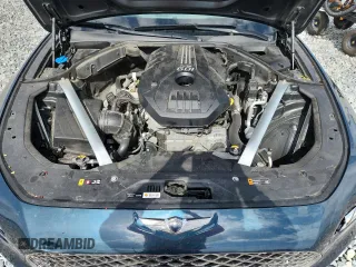 2023 Genesis G70 2.0T with VIN KMTG34TA3PU108506, listed as a Copart auction lot 61137005 with 40,950 mi miles and Salvage title. Bid and sale history available at DreamBid. Image 11.