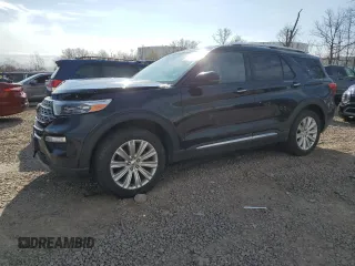 2020 Ford Explorer Limited with VIN 1FMSK8FHXLGB45021, listed as a Copart auction lot 53300745 with 122,959 mi miles and Salvage Title. Bid and sale history available at carsss.com. Image 1.