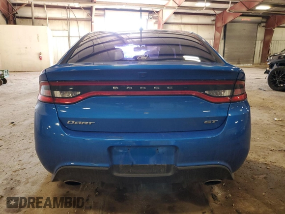 2016 Dodge Dart GT with VIN 1C3CDFEB6GD679925, listed as a Copart auction lot 86312754 with 93,573 mi miles and Clean Title. Bid and sale history available at DreamBid. Image 6.