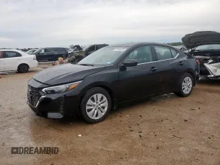 2025 Nissan Sentra S z VIN 3N1AB8BV1SY245195, wystawiony jako Copart lot #57348575 z przebiegiem 5 397 mil mil oraz Szkoda całkowita • Salvage title. Historia ofert i sprzedaży dostępna na DreamBid. Obrazek 1.