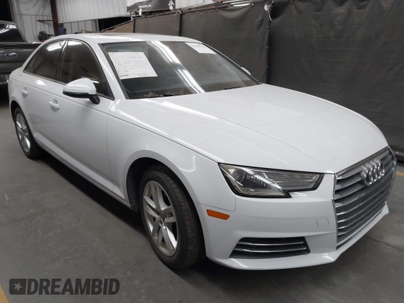 2017 Audi A4 Premium z VIN WAUGNAF47HN025134, wystawiony jako IAAI lot #42368704 z przebiegiem 136 659 mil mil oraz . Historia ofert i sprzedaży dostępna na DreamBid. Obrazek 1.