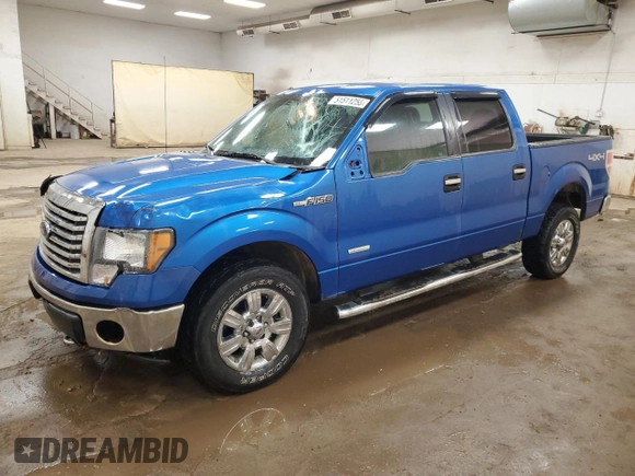 2012 Ford F-150 XL with VIN 1FTFW1ET9CFA94317, listed as a Copart auction lot 51511255 with 174,780 mi miles and Clean Title. Bid and sale history available at carsss.com. Image 1.