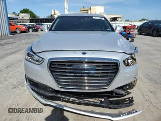 2017 Genesis G90 Ultimate z VIN KMHG54JH8HU032531, wystawiony jako Copart lot #55170875 z przebiegiem 43 109 mil mil oraz Szkoda całkowita • Salvage title. Historia ofert i sprzedaży dostępna na DreamBid. Obrazek 5.