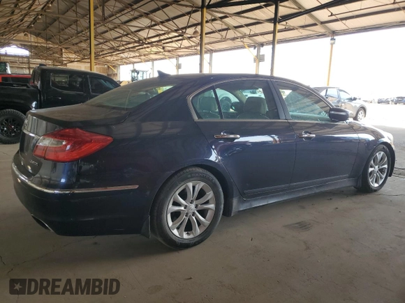 2013 Hyundai Genesis 3.8L with VIN KMHGC4DD1DU227184, listed as a Copart auction lot 55121395 with 159,597 mi miles and Clean Title. Bid and sale history available at carsss.com. Image 3.