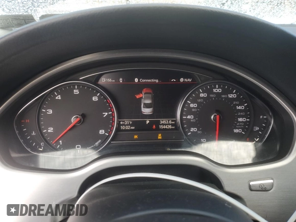 2013 Audi A8 3.0L with VIN WAUAGAFDXDN000657, listed as a Copart auction lot 42992755 with 154,426 mi miles and Salvage title. Bid and sale history available at DreamBid. Image 9.