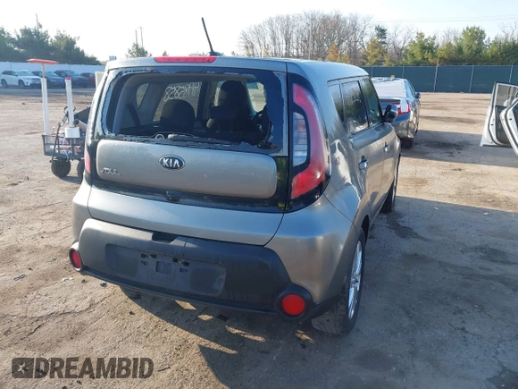 2014 Kia Soul + with VIN KNDJP3A57E7051277, listed as a IAAI auction lot 41985858 with 143,722 mi miles and . Bid and sale history available at DreamBid. Image 4.
