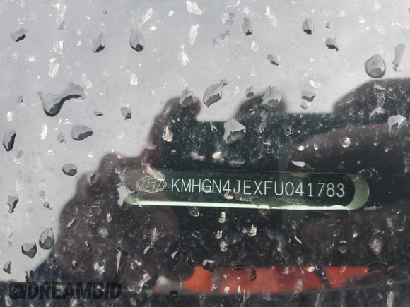 2015 Hyundai Genesis 3.8L z VIN KMHGN4JEXFU041783, wystawiony jako Copart lot #54870485 z przebiegiem 142 146 mil mil oraz Szkoda całkowita • Salvage title. Historia ofert i sprzedaży dostępna na DreamBid. Obrazek 12.