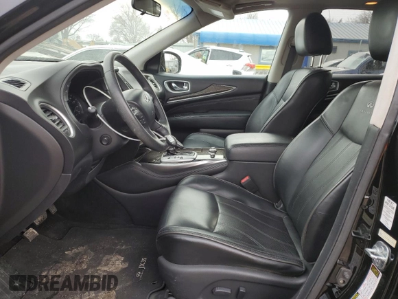 2013 Infiniti JX35 with VIN 5N1AL0MM0DC330861, listed as a Copart auction lot 45128415 with 146,219 mi miles and Salvage Title. Bid and sale history available at DreamBid. Image 7.