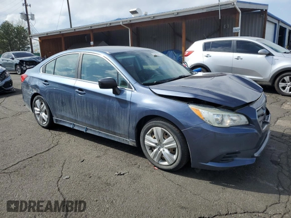 2015 Subaru Legacy 2.5i with VIN 4S3BNBA63F3048835, listed as a Copart auction lot 53756585 with 126,215 mi miles and Salvage title. Bid and sale history available at DreamBid. Image 4.