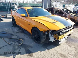 2019 Ford Mustang GT with VIN 1FA6P8CF8K5158005, listed as a IAAI auction lot 41724361 with 34,742 mi miles and . Bid and sale history available at DreamBid. Image 1.