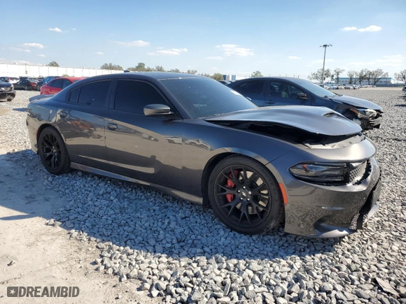2018 Dodge Charger R/T Scat Pack with VIN 2C3CDXGJ9JH200370, listed as a Copart auction lot 47105655 with NaN miles and Salvage Title. Bid and sale history available at carsss.com. Image 4.