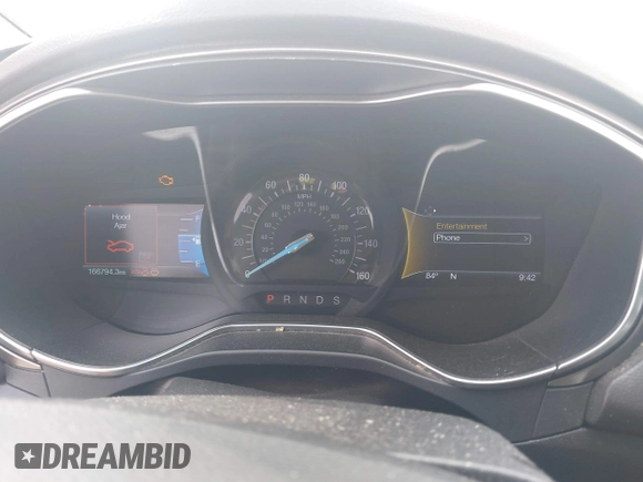 2017 Ford Fusion SE with VIN 3FA6P0T9XHR186017, listed as a IAAI auction lot 42535725 with 166,794 mi miles and . Bid and sale history available at DreamBid. Image 7.