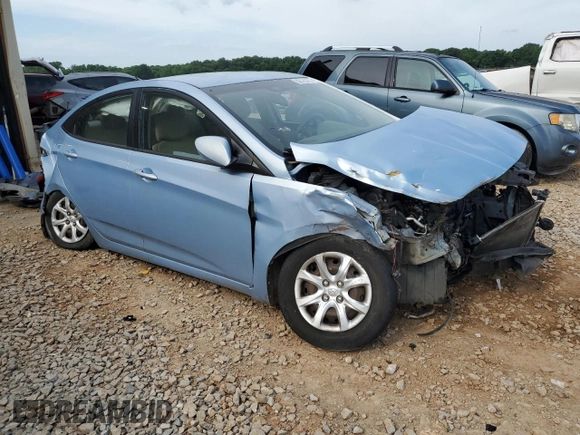 2013 Hyundai Accent GLS with VIN KMHCT4AE6DU503791, listed as a Copart auction lot 55525035 with 177,639 mi miles and Salvage title. Bid and sale history available at DreamBid. Image 4.