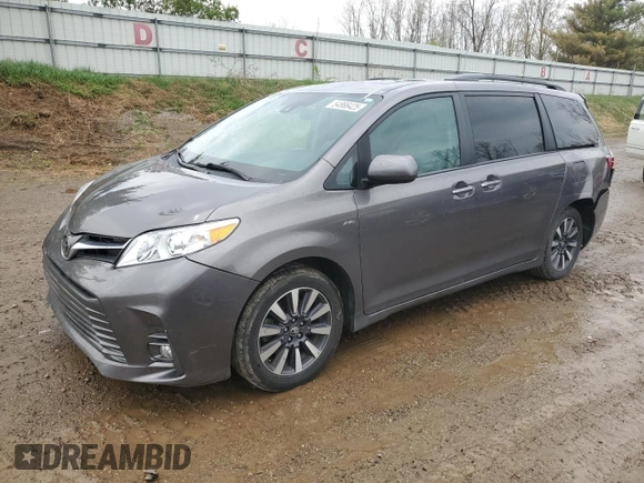 2019 Toyota Sienna XLE with VIN 5TDDZ3DC7KS216084, listed as a Copart auction lot 54866425 with 65,063 mi miles and Clean Title. Bid and sale history available at DreamBid. Image 1.