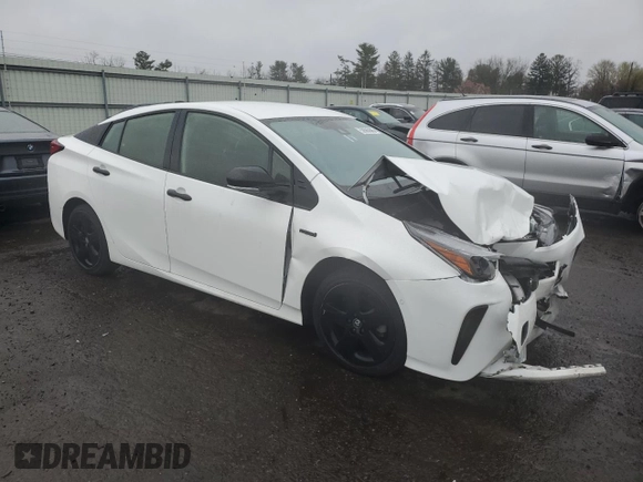 2022 Toyota Prius L Eco with VIN JTDKAMFU0N3172350, listed as a Copart auction lot 52685865 with 55,573 mi miles and Salvage Title. Bid and sale history available at DreamBid. Image 4.