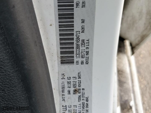 2015 Chrysler 200 S with VIN 1C3CCCBB0FN584713, listed as a Copart auction lot 68061274 with 176,426 mi miles and Salvage Title. Bid and sale history available at carsss.com. Image 12.
