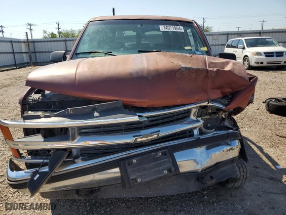 1999 Chevrolet Tahoe Z71 with VIN 1GNEK13R0XJ474557, listed as a Copart auction lot 74971964 with 217,027 mi miles and Salvage Title. Bid and sale history available at carsss.com. Image 5.