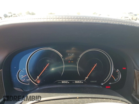 2017 BMW 7 Series 740i xDrive with VIN WBA7E4C53HGU99133, listed as a Copart auction lot 73007174 with 84,542 mi miles and Non Repairable. Bid and sale history available at carsss.com. Image 9.