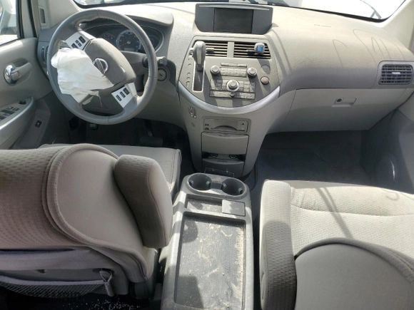 2009 Nissan Quest SL with VIN 5N1BV28U89N100405, listed as a Copart auction lot 48771665 with 0 mi miles and Salvage Title. Bid and sale history available at carsss.com. Image 8.