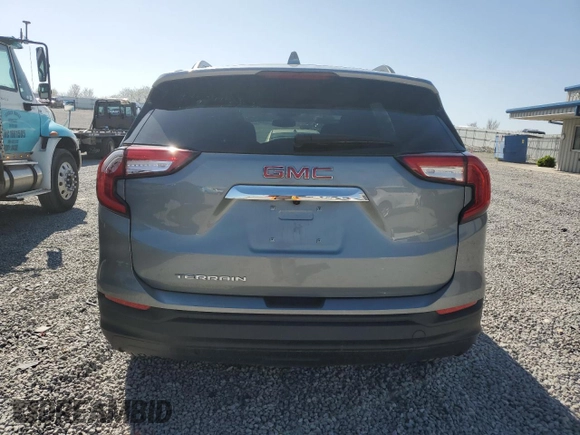 2023 GMC Terrain SLE with VIN 3GKALMEG1PL104278, listed as a Copart auction lot 52101685 with 20,301 mi miles and Salvage Title. Bid and sale history available at DreamBid. Image 6.