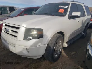 2009 Ford Expedition Limited z VIN 1FMFU19559EA97260, wystawiony jako Copart lot #87870075 z przebiegiem Nie podano mil oraz Szkoda całkowita • Salvage title. Historia ofert i sprzedaży dostępna na DreamBid. Obrazek 1.