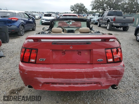 2003 Ford Mustang GT Deluxe with VIN 1FAFP45XX3F332392, listed as a Copart auction lot 87612555 with 0 mi miles and Salvage Title. Bid and sale history available at carsss.com. Image 6.