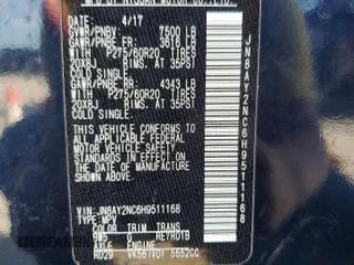 2017 Nissan Armada SL with VIN JN8AY2NC6H9511168, listed as a Copart auction lot 73831634 with Not Provided miles and Salvage Title. Bid and sale history available at carsss.com. Image 14.