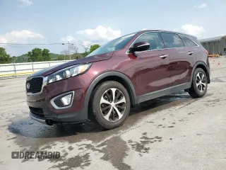 2016 Kia Sorento EX z VIN 5XYPH4A54GG181097, wystawiony jako Copart lot #59394435 z przebiegiem 183 630 mil mil oraz Szkoda całkowita • Salvage title. Historia ofert i sprzedaży dostępna na DreamBid. Obrazek 1.