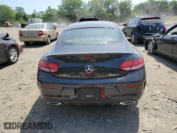 2023 Mercedes-Benz C 300 with VIN W1KWJ8EB9PG131614, listed as a Copart auction lot 58864384 with 3,069 mi miles and Salvage Title. Bid and sale history available at DreamBid. Image 6.